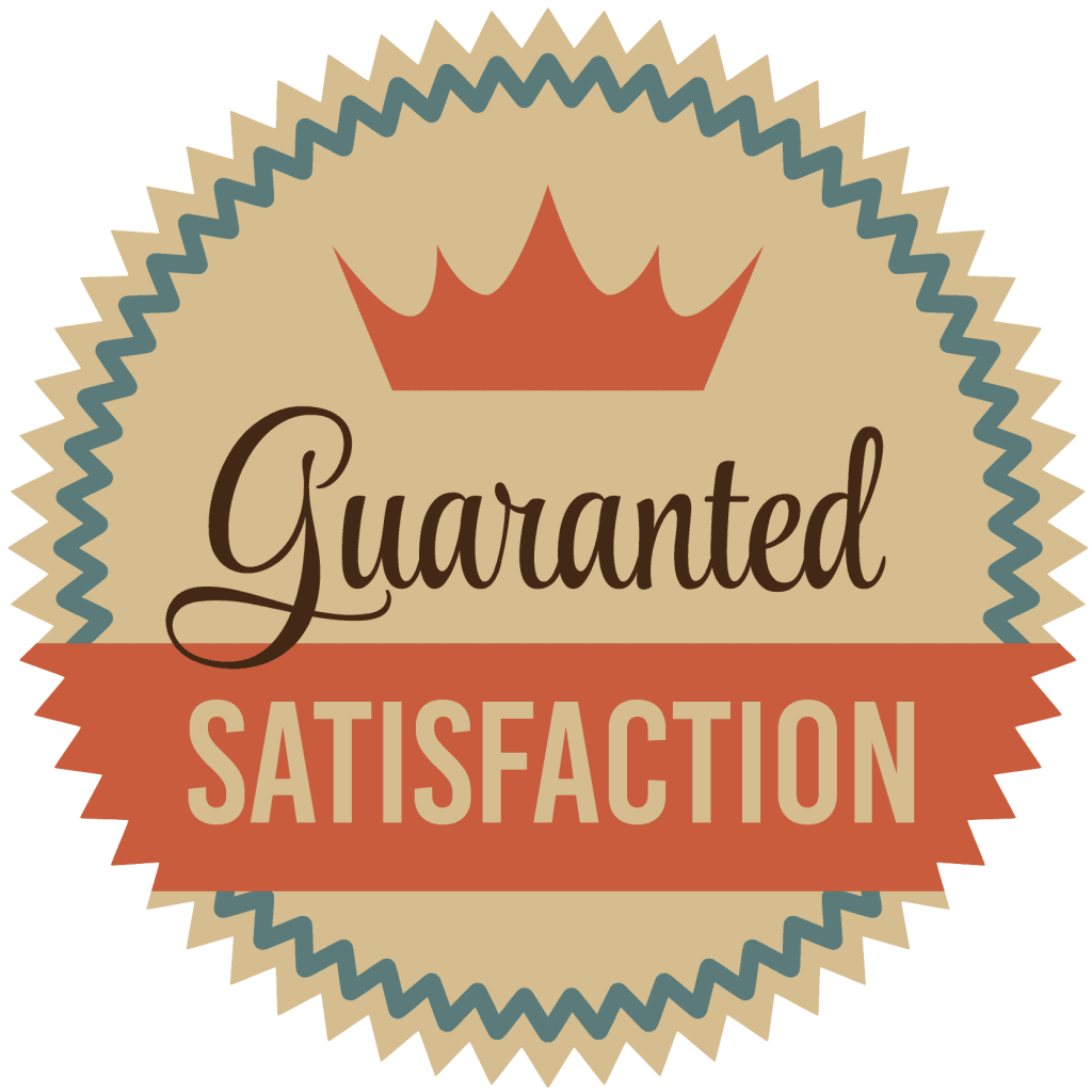 Vintage guaranteed satisfaction badge